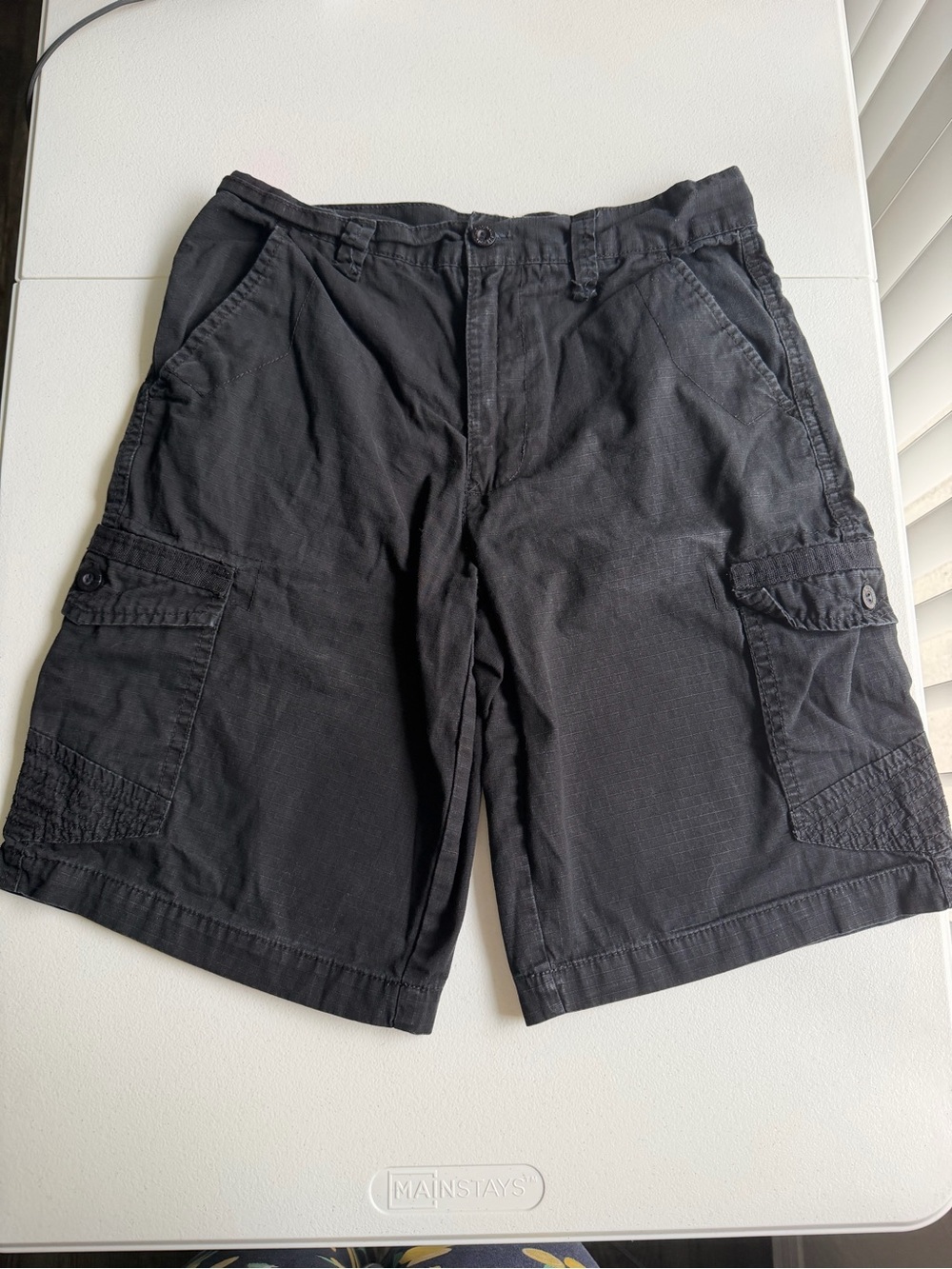Black Polo cargo shorts size 30 inch waist T0094
